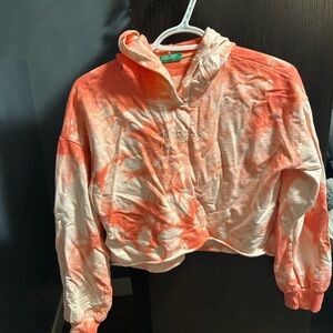 United Colors of Benetton Peach Crop Hoodie size 13-14 yrs